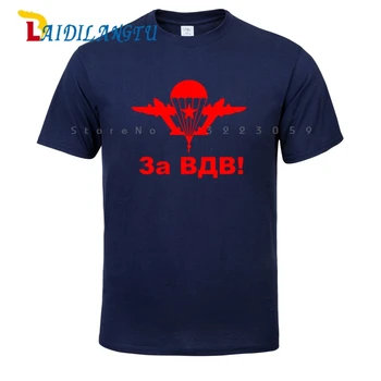 Klasična Umetnost ruske Zraku Vojakov T-Shirt Padalec Moški T-shirt Poletje Vrhovi Tees Moda majice