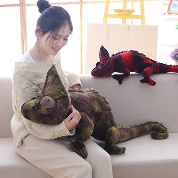 Plišastih igrač polnjene lutka cartoon živali simulacije kameleon kuščar baby Božično darilo darilo za rojstni dan 1pc