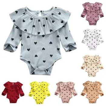 Novorojenega Dojenčka Baby Dekleta Fantje Dolgo Rokavi Romper Obleke Jumpsuit Bodysuit KRALJESTVU 0-24 mesecev