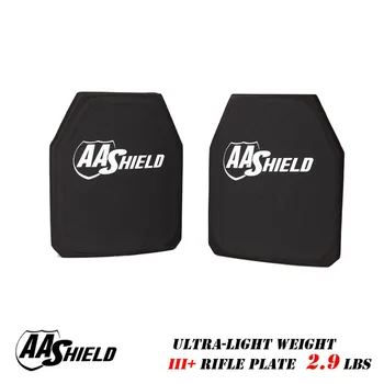 AA Ščit Bullet Dokaz Puška Ploščo Ultra Lahka Balističnih Hard Body Armor Ploščo 9.5X11.5 Par Za Armour Telovnik Brezplačna Dostava