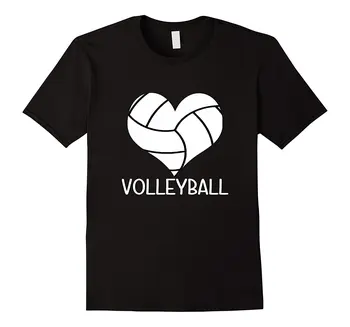 Ljubim Volleyballer Srce Majica s kratkimi rokavi za Teen in Fantje