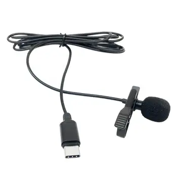Mini Posnetek Na Mikrofon Tip-C Avdio Vmesnik Lavalier Mikrofon za ANdroid Telefone Nove
