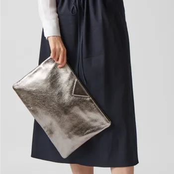 Ženske, Dan Sklopka Vrečke Luksuzni Oblikovalec Lady Torbice 2020 nov ženski sredstev vrečke pu usnje A4 aktovko bolsa denarnice srebrna