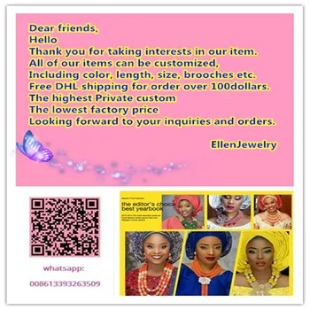 Čudovit Moonstone Beaded Afriške Moda za ženske uhane, ogrlico iz Nigerijski Poročni Nakit osvobodila Ladje W13756