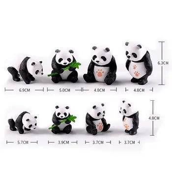 Miniaturni Smolo Panda Mini Vrt Rastlin, Cvetja Pot Bonsaj Lutke Dekoracijo B95A