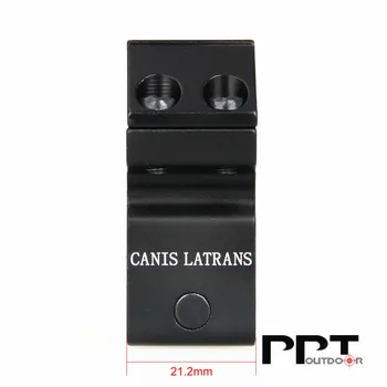 Canis Latrans Black 6063 Aluminija 25.4 MM Riflescope Ločeni Obsega Nastavek Za 21,2 MM Železniškega Picatinny Železniškega PP24-0106B