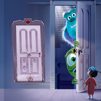 Boo je Vrata Broška dekle spalnica vrata emajl pi Monsters Inc. WDCC Vrata Postaja Značko