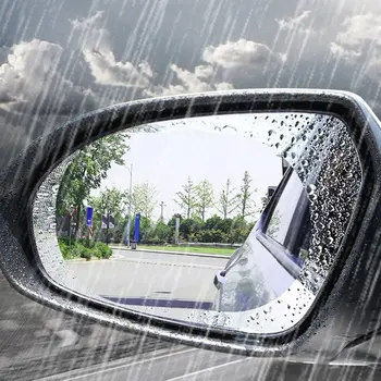 Nov Avto Rearview Mirror Zaščitno Folijo Anti Meglo Okno Jasno Vzvratno Ogledalo Zaščitno Mehko Film Auto Dodatki