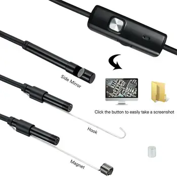 5.5/7mm Endoskop Fotoaparat Prilagodljiv IP67 Nepremočljiva Mikro Kamero Pregled PC Nastavljiv Za Android Prenosni USB 6LEDs Izvrtino K8A7