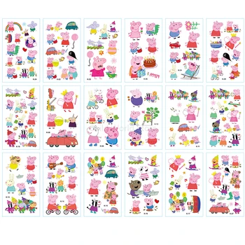 30pcs Peppa Pig Nalepke, Samolepilne Nalepke Anime Slika Enega Kosa Slika DIY Dekoracijo Dnevnik Nalepke Igrače za Otroke P13