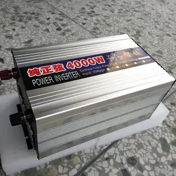 Vrh 4000W Pure Sine Wave Inverter OFF Grid Sončne Sistem Power Inverter DC12V/24V, da AC 110V 60HZ Japonska/USA/CA