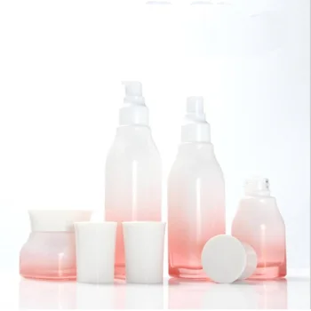 Mini Spray Steklenico Prazno Kozmetične Embalaže Kontejner Kvadratne Oblike Emulzija Pritisnite Stekla Toner Steklenice Spray