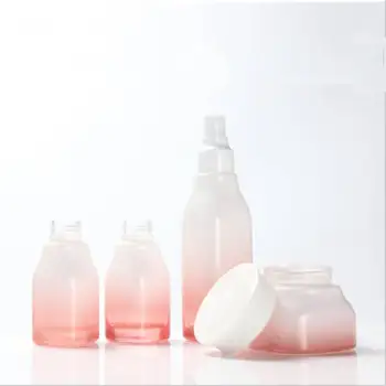 Mini Spray Steklenico Prazno Kozmetične Embalaže Kontejner Kvadratne Oblike Emulzija Pritisnite Stekla Toner Steklenice Spray