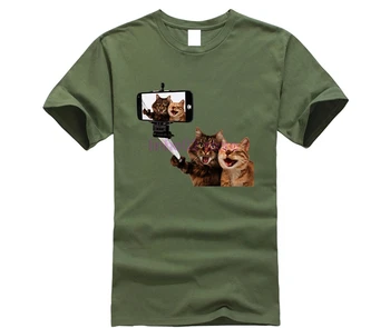 2020 Smeh Mačke Moški T-shirt 3D Smešno Mačka Natisnjeni T Srajce Hipster Kratek Rokav Priložnostne Živali Vrhovi