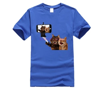 2020 Smeh Mačke Moški T-shirt 3D Smešno Mačka Natisnjeni T Srajce Hipster Kratek Rokav Priložnostne Živali Vrhovi
