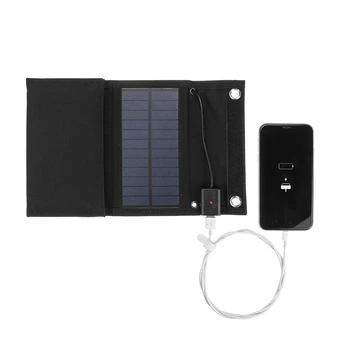 20W Vrata USB Sončne celice Prenosna Zložljiva Nepremočljiva solarnimi Polnilnik Moči Banke za Telefon, Polnilnik Baterije