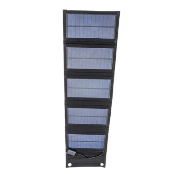 20W Vrata USB Sončne celice Prenosna Zložljiva Nepremočljiva solarnimi Polnilnik Moči Banke za Telefon, Polnilnik Baterije