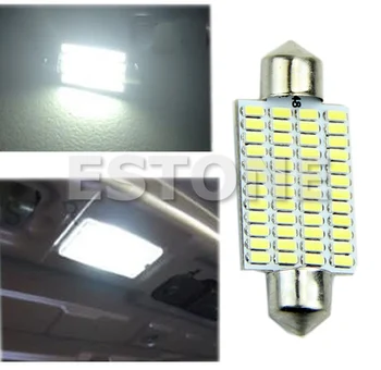 Novo 42mm 48 LED SMD 3014 Bel Avto Notranje Svetlobe Festoon Dome Žarnice Svetilke 01#