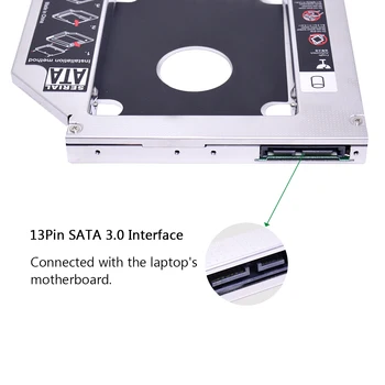 CHIPAL Univerzalno SATA 3.0 2nd HDD Caddy 12,7 mm za 2.5