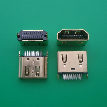 50PCS ženski Vtič 19 pin ženski vmesnik Priključek,2 vrstic (10pin 9pin) 180 stopinj HDMI-compatib ženski vtičnico zamenjava