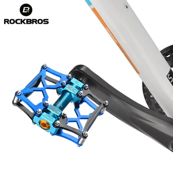 ROCKBROS Kolesarska Pedala Magnezij MTB Kolo s Pedali Platforma, Šport na Prostem Multi-barvni Pedal za Gorsko Kolesarstvo Kolesarske Opreme,