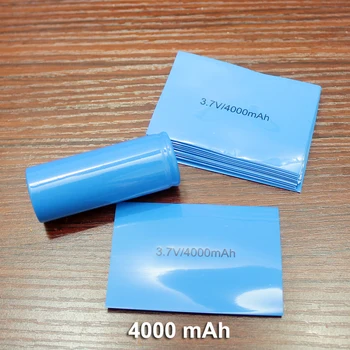 100 kozarcev/veliko Litijeva baterija PVC zunanji koži baterije film 32650 toplote shrinkable rokav Izolacija rokav 4000 MAH zmogljivosti standard