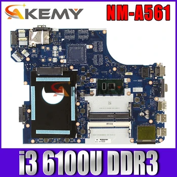 SAMXINNO Za Lenovo Thinkpad E560 E560C zvezek motherboard BE560 NM-A561 mainboard FRU 01AW102 PROCESOR i3 6100U DDR3 test