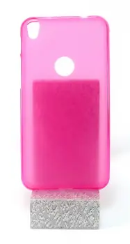 Primeru Zajema Gel TPU Silikon Pink + izbirno Zaščitnik Alcatel Sijaj Lite (4G) 5