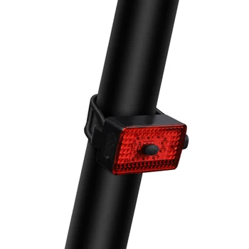 Izposoja varnost opozorilna lučka gorsko kolo zadaj rep lahka nepremočljiva cestno kolo mini rdeč LED luči polnjenje prek kabla USB 4* 2.5* 1.5 cm