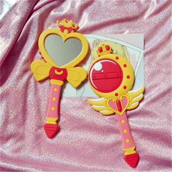 Sailor Moon Ogledalo Ličila Ogledalo Ročno Ogledalo, Cosplay Anime Odraslih Ljubezen Krona Pretvornik Čarobno Palico Ogledalo Ogledalo Ličila