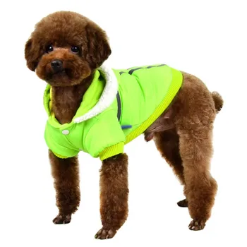 Pes Bombaž, Oblazinjeni Jakno Plašč Pozimi Topla Nepremočljiva Pet Oblačila Pes Plašč-Debel Udobno Reflektivni Varnost Psa Oblačila