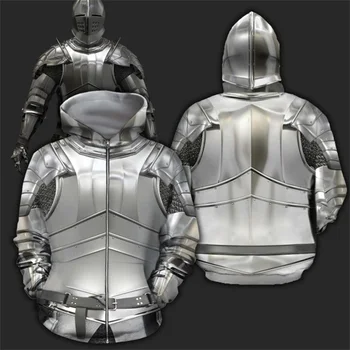 XS-7XL 3D Vsem Natisnjeno oklep Vitezov Templjarjev Hoodie Harajuku Moda Hooded Majica Cosplay kostum Jeseni Unisex hoodies
