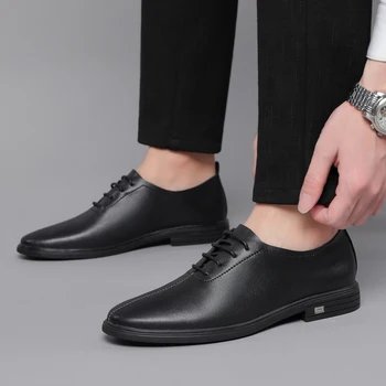 Mens vroče na dihanje čevelj sport mens prodajo superge za prosti čas usnja modne čevlje nositi človek zdrsne novo za Priložnostne loafers črna