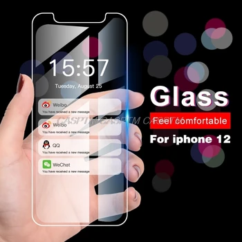 3Pcs Polno Kritje Zaščitno Steklo Za iPhone SE2 6 6s 7 8 Plus Kaljeno Steklo Film Za iPhone X XS XR 11 12 Pro Max Zaslon Stekla