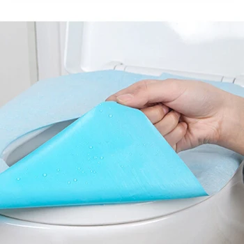 10pcs/set za Enkratno uporabo Papir Toaletni Sedeža Kritje za Kampiranje Potovanja Priročno Higiensko Nepremočljiva Wc Mat Pad Blazine