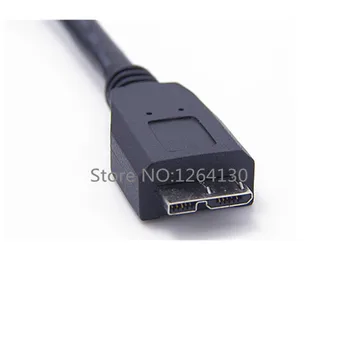 USB 3.0 na Mikro B Dvojni Moč Obliko Y 2 X Tip A na Mikro B Super Hitrost Kabel Zunanje Trde Diske Razširitev Žico Priključek 0,5 m