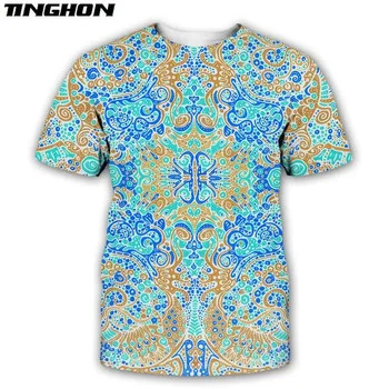 XS-7XL Moda Trippy T-shirt Žareti v Temno 3D Psihedelični Natisnjeni Moški Ženske Kratke Rokave Poletne Ulične Športna T majica 7