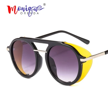 Vintage steampunk sončna očala ženske 2019 oblikovalec blagovne znamke sončna očala za ženske punk očala letnik ženski ženski oculos de sol