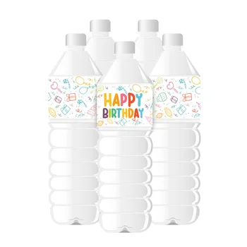 24pcs steklenico vode oznake baby tuš Dekoracijo otroci rojstni dan, poroko Dekle/Fant Mineralne Vode Steklenica Darilo Nalepke Živali