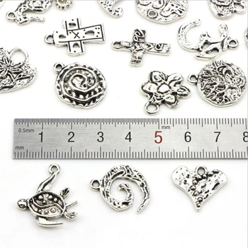 20pcs/veliko novih kreativnih antique silver retro križ čarobne gumbe in priključke za diy ogrlico, Zapestnico, obesek, nakit, izdelava dodatki