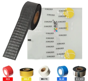 Črna Širina 25 mm, dolžina je 100 m tiskalnik datum kodiranja črnilo zvitki za pakiranje torbe