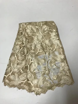 5y/l visoka kakovost nigerijski francoski vezene čipke til tkanine, čipke za poročno obleko,2018 v Rusiji Afriške čipke tkanine LR2299