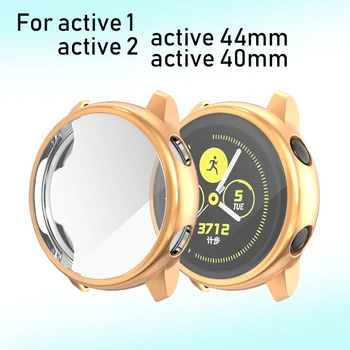 Mehko Screen Protector Polno Kritje za Samsung Galaxy Watch Aktiven/Aktivna 2 Primera 44 mm 40 mm Tpu Tanek Bumper Lahki Pribor