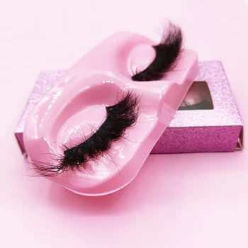 Mink trepalnice 25 mm trepalnice v razsutem stanju v roza papir polje puhasto seksi za ženske makeup