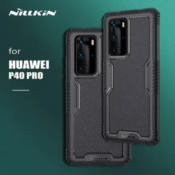 Nillkin Za Huawei P40 Pro Hrbtni Pokrovček Taktike TPU Varstvo Primeru opremljena primeru telefon Za Huawei P40 Pro Primeru Elastična Anti-pada