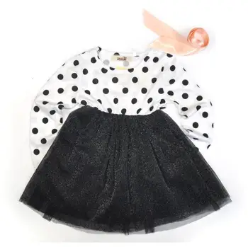 2017 nove modne blagovne znamke otrok adorable dekle tiskani bombaž pika obleko princesa obleko obleko otrok stranka obleko