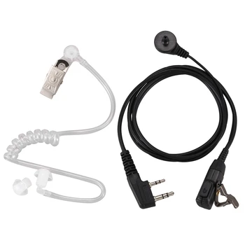 2 Pin PG MIC Slušalke Prikrito Akustične Cevi in-ear Slušalke Za Kenwood TYT Baofeng UV-5R BF-888S CB Radijska Oprema
