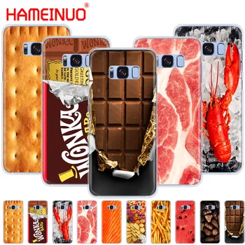 HAMEINUO Hrana, Piškoti, čokolade mesa design primeru mobilni telefon pokrovček za Samsung Galaxy S9 S7 rob PLUS S8 S6 S5 S4 S3 MINI