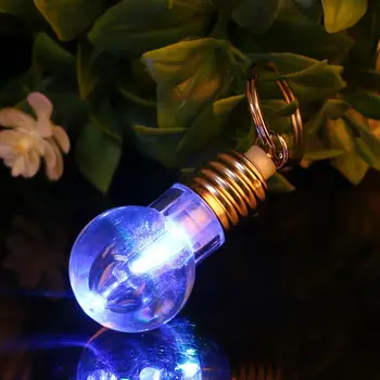 Mini Change Color Creative LED Sijalka Svetlobe Ključnih Verige Key Ring Noč svetlobe