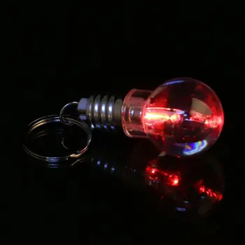 Mini Change Color Creative LED Sijalka Svetlobe Ključnih Verige Key Ring Noč svetlobe